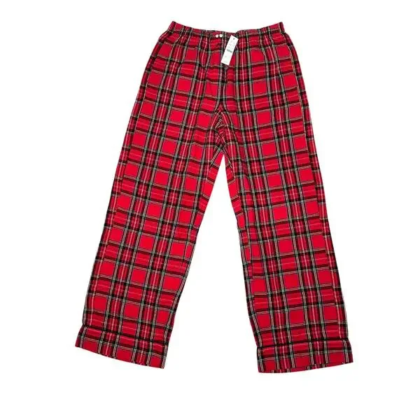 J.Crew Flannel Pajama Pant Good Tidings Plaid Women’s Size S CP545 New